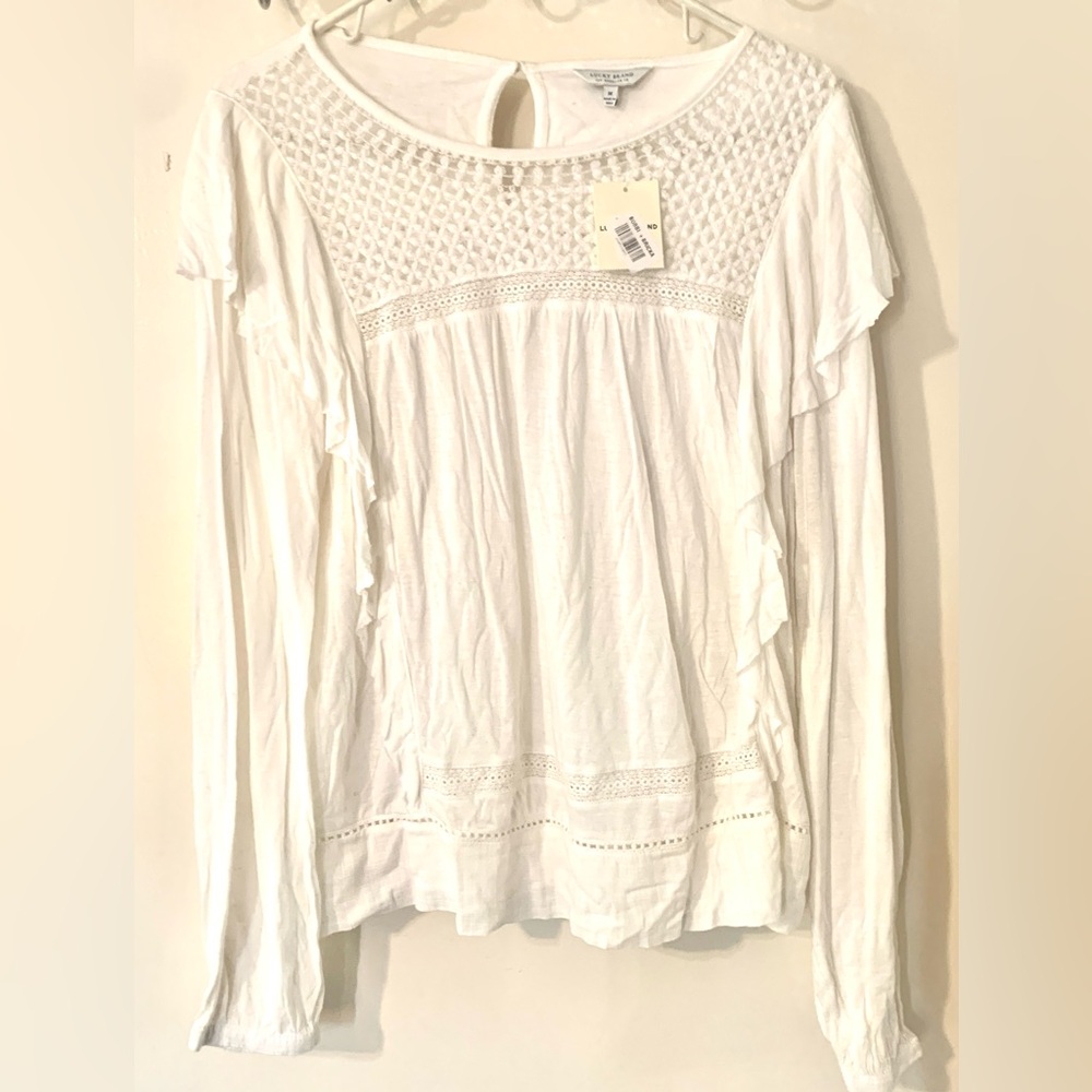 White Lucky Brand top New Medium